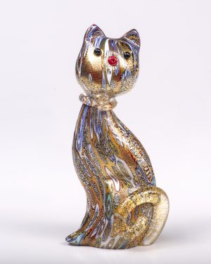 CP5 Murrina Cat and Gold Leaf