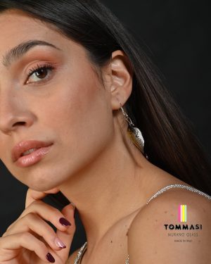 2F80 Orecchini foglia oro/argento