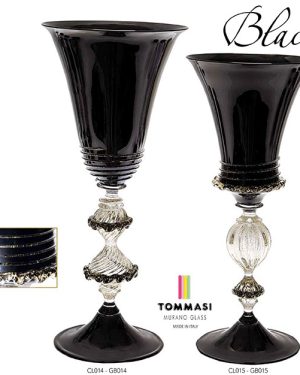 CALICE DA COLLEZIONE | Black Collection - Tommasi Murano Glass