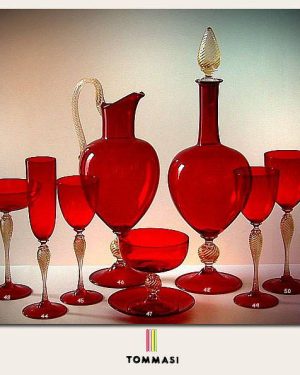 MURANO GLASS GOBLET SET