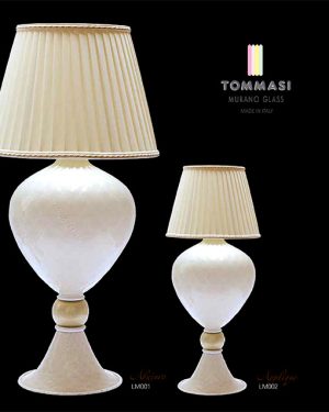 COPPIA DI LAMPADE Tommasi Murano Glass