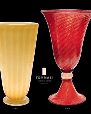 COLORED VASE Tommasi Murano Glass
