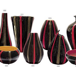 AVENTURINE VASES Tommasi Murano Glass
