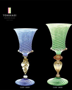 CALICI RETICELLO E ORO - Tommasi Murano Glass