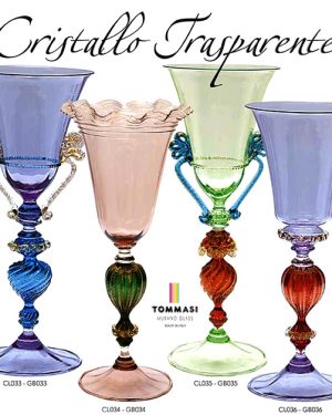 CALICI CRISTALLI TRASPARENTI | Tommasi Murano Glass